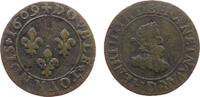 Frankreich 1 Double Tournois Ku Henri IV (1589-1610), D (Lyon) -