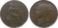 GB Großbritannien ab 1708 1 Penny Ku Victoria, Seaby 3948, Belag -