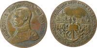 Städte Medaille Bronze Rupprecht Kronprinz von Bayern - Erinnerungstag der Armee und Marine, Nürnberg, Brustbild nach links / Stadtansicht mit S -