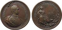 Reformation / Religion Medaille Bronzeguß Wittenberg - auf die Einweihung der renovierten Schlosskirche, Brustbild von Wilhelm II. in Kürassieruniform nach rech -