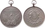 München Medaille Silber Haidhausen (München) - für 25-jährige Mitgliedschaft im Veteranen- und Kriegerverein, Schrift über Wappen und Armaturen / -