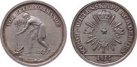 Schweden Medaille Silber Carl XIII. (1809-1818) - Akademie der Wissenschaften, Gärtner pflanzt Baum / Vier Kronen um Stern - Kongl. Wetenskaps Aca -