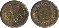 Tiere Medaille Bronze Erding - für verdienstvolle Leistungen in der Geflügelzucht, Hahn über Henne und zwei Tauben / Wappen, v. Weckwerth, ca. -