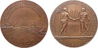 Uruguay Bronzemedaille Bronze Juan L. Cuestas - auf die Einführung des Präsidenten bei den Arbeitern im Hafen von Montevideo, zwei Männer mit Schaufel -