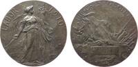 Frankreich Medaille Bronze versilbert Erinnerung an den Krieg von 1870 / 71, Weibliche Gestalt mit Schwert und Fahne vor aufgehender Sonne - Labor 1 -