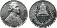 Schiller Medaille Zinn Schiller Friedrich (1759-1805) - auf seinen 100. Geburtstag, Dichter, Brustbild nach rechts / Glocke, v. Allen & Moore - Bi -