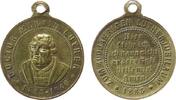 Reformation / Religion tragbare Medaille Bronze Luther Martin (1483-1546) - auf das 400 jährige Lutherjubiläum, ca. 28,5 MM -