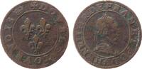 Frankreich Double tournois Ag Henri III (1574-89) -