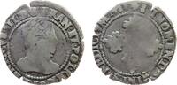 Frankreich 1/2 Franc Ag Henri III (1574-89), ca. 7,0 Gramm, Münzstätte nicht ersichtlich -