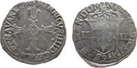 Frankreich 1/4 Ecu Ag Henri IV (1589-1610), 9 (Rennes), ca. 9,3 Gramm -