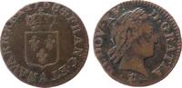 Frankreich Liard á la vieille téte Ku Louis XV, A (Paris), Dupl.1701 -