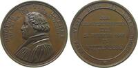Reformation / Religion Medaille Bronze Luther Martin (1483-1546) - auf seinen 300. Todestag, Brustbild nach links / Eine veste Burg ist unser Gott - Mehrzeiler, -
