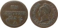 Frankreich 1 Decime Br Directoire, A (Paris) -