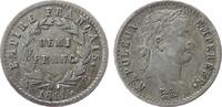 Frankreich 1/2 Franc Ag Napoleon Empereur, B (Rouen) -