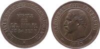 Frankreich 10 Centimes Br Napoleon III, auf seinen Münzbesuch in Lille -