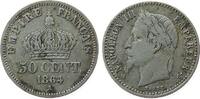 Frankreich 50 Centimes Ag Napoleon III, A (Paris) -