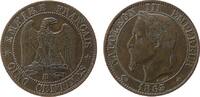 Frankreich 5 Centimes Br Napoleon III, BB (Strasbourg) -