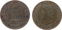 Frankreich 1 Centime Br Napoleon III, A (Paris) -
