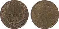 Frankreich 1 Centime Br Dupuis, etwas schwache Prägung -