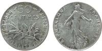 Frankreich 50 Centimes Ag Semeuse -