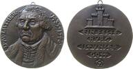 Reformation / Religion Medaille Bronze Luther Martin (1483-1546), Brustbild halblinks / EIN FESTE BURG IST UNSER GOTT - unter Burg, ca. 120 MM, ca. 540 Gramm, s -