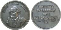 Reformation / Religion Medaille Silber Luther Martin (1483-1546) - auf die 300 Jahrfeier der Reformation, Brustbild halblinks / Mehrzeiler, unsigniert, ca. 25,5 -