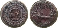 Städte Medaille Bronze Mainz - Wiesbaden - 75 Jahre Numismatische Gesellschaft, und das 31. süddeutsche Münzsammlertreffen, Heck einer antiken G -