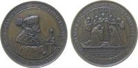 Reformation / Religion Medaille Bronze Mark Brandenburg - auf die 300-Jahrfeier der Reformation, Brustbild des Kurfürsten Joachim nach rechts / Abendmahlszene -