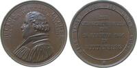 Reformation / Religion Medaille Bronze Luther Martin (1483-1546) - auf seinen 300. Todestag, Brustbild nach links / Eine veste Burg ist unser Gott - Mehrzeiler, -