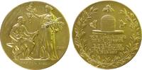 Münchner Medailleure Medaille o.J. Bronze vergoldet Bayern, des Bayrischen Industriellen Verbandes für langjährige Dienste, Bienenkorb / Frauenge...