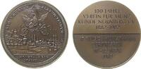 Städte Medaille Bronze Nürnberg - 100 Jahre Verein für Münzkunde, Stadtansicht von 1711 / Schrift, ca. 40 MM -