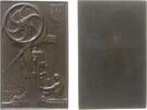 Wien Plakette Bronze Wien - Medaillenpresse der Hauptmünzamtes, einseitig, v. A. Hofmann, ca. 38 x 60 MM -