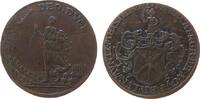 Rechenpfennig 1759 Harz-Münzmeisterpfennige Kupfer Hecht Johann Benjamin - Harz, Zellerfeld, eine Frau mit Füllhorn wird von einem aus den Wolken...