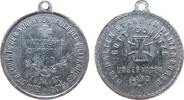 erster Weltkrieg tragbare Medaille Zinn Vaterland Opfertag - Gedächtnis der 3jährigen Dauer des Weltkrieges, ca. 25,5 MM, fleckig -