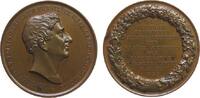 Medaille 1835 Bronze Frankfurt - Vrints-Berberich Alexander von, Oberpostmeister, auf sein 50jährige Dienstjubiläum, Büste nach rechts / Mehrz vz