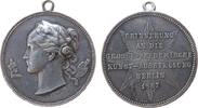 Berlin tragbare Medaille Silber Berlin - auf die Große Akademische Kunst-Ausstellung, Weibliche Büste nach links zwischen Attributen der Bildhauerkunst u -