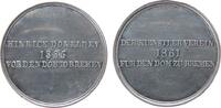 Städte Medaille Zinn Bremen - der Künstlerverein für den Dom zu Bremen, beiderseits Schift, ca. 33,5 MM, etwas berieben -