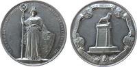 Städte Medaille Zinn Braunschweig - auf die 1000-Jahrfeier, Stadtgöttin mit Stab und Löwenschild / Denkmal Heinrichs des Löwen, v. Kullrich, ca. -