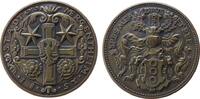 Städte Medaille Bronze Mergentheim (Herbsthausen) - auf die Schwanenbrauerei, gegründet 1581, jetzt Herbsthäuser Brauerei Wunderlich KG, Wappen -