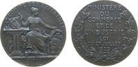 Frankreich Medaille Silber Expertenausschuss - Comité des Expertises, weibliche Gestalt begutachtet Ware und schreibe eine Expertise - im Abschnitt -