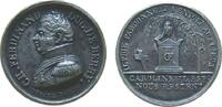 Frankreich Miniaturmedaille Silber Louis XVIII. (1814-1824) - auf den Tod von Duc de Berry (1778-1820), Brustbild von Duc de Berry nach links / Grabmal, v. -