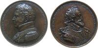 Frankreich Medaille Bronze Louis XVIII. (1814-1824) - auf Duc de Berry (1778-1820), Brustbild von Duc de Berry nach links / Brustbild von Henri IV ( -