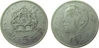 Marokko 5 Dirhams Ag Hassan II -