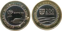 Portugal 200 Escudos Bi-Met Expo 98, fleckig -