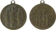 Städte tragbare Medaille Bronze Würzburg - auf die 1200jährige St. Kiliansfeier, die drei fränkischen Heilige St.Kilian, St.Kolonat und St.Totnan / Porta -