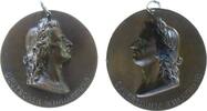 tragbare Medaille o.J. Bronzeblech Schiller Friedrich (1759-1805) - Deutscher Schillerbund, Dichter, Büste nach rechts, einseitig, ca. 40 MM, pla...