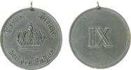 vor 1914 tragbare Medaille Kupfer-Nickel Dienstauszeichnung III. Klasse - für treue Dienste bei der Fahne (9 Jahre), ca. 30 MM, Rand etwas befeilt -