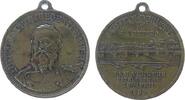 Städte tragbare Medaille Bronze Würzburg - auf die Eröffnung der Luitpoldbrücke, Brustbild von Luitpold, Prinzregent von Bayern von vorn / Brücke mit St -