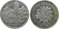 vor 1914 Medaille Silber Schwäbisch Albvereins - 25 jähriges Jubiläum, Rossbergturm, v. Mayer und Wilhelm Stuttgart, ca. 28,6 MM, ca. 10,8 Gramm -