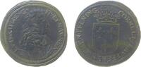 Rechenpfennig Rechenpfennig Messing Laufer Conrad (1637-1668), Büste Louis XIII mit Lockenperücke / gekröntes Lilienschild - CORNELI LAVFFERS RECHENPFENNIG, -